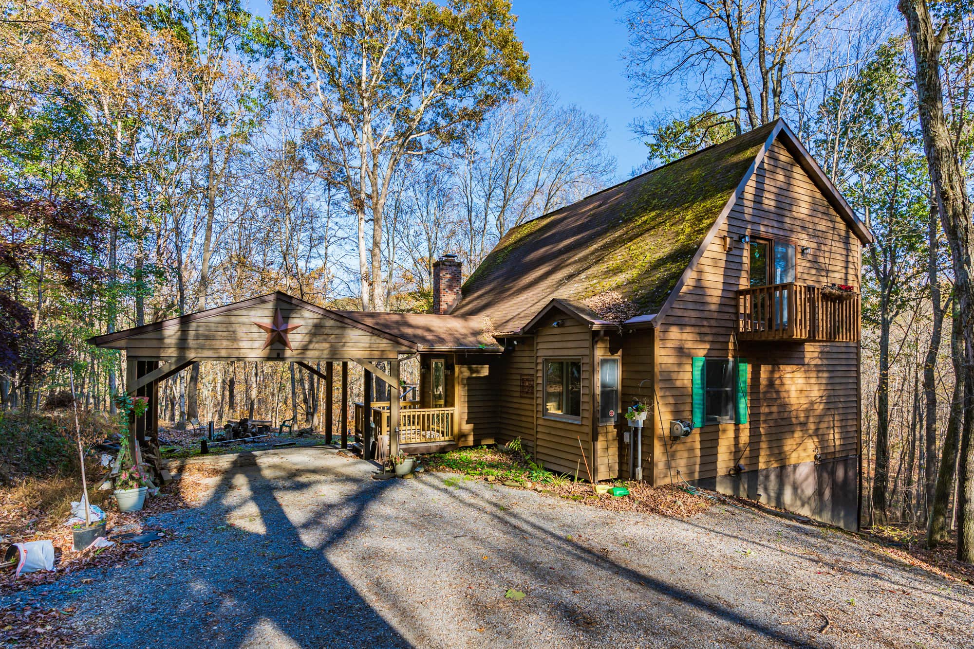 The Dyrt's photo of a cabin at Private Creek, Huge Deck, Hot Tub at Chalet Cabin near Cross Junction, VA