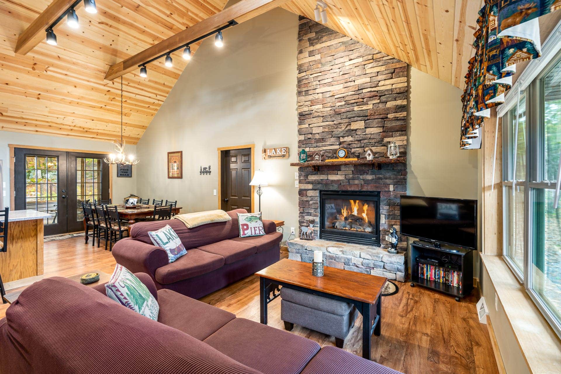Camper submitted image from Private Lake Cabin w Deck/Grill, Fire Pit, WiFi! - 2