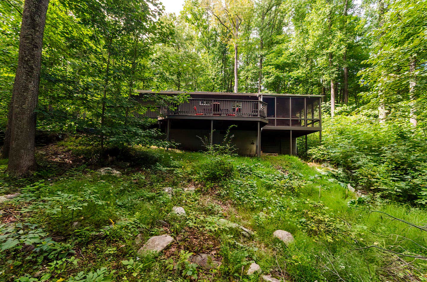 The Dyrt's photo of a cabin at Secluded Oasis w Hot Tub, Screened-in Porch, WiFi! near Chesapeake & Ohio Canal National Historical Park