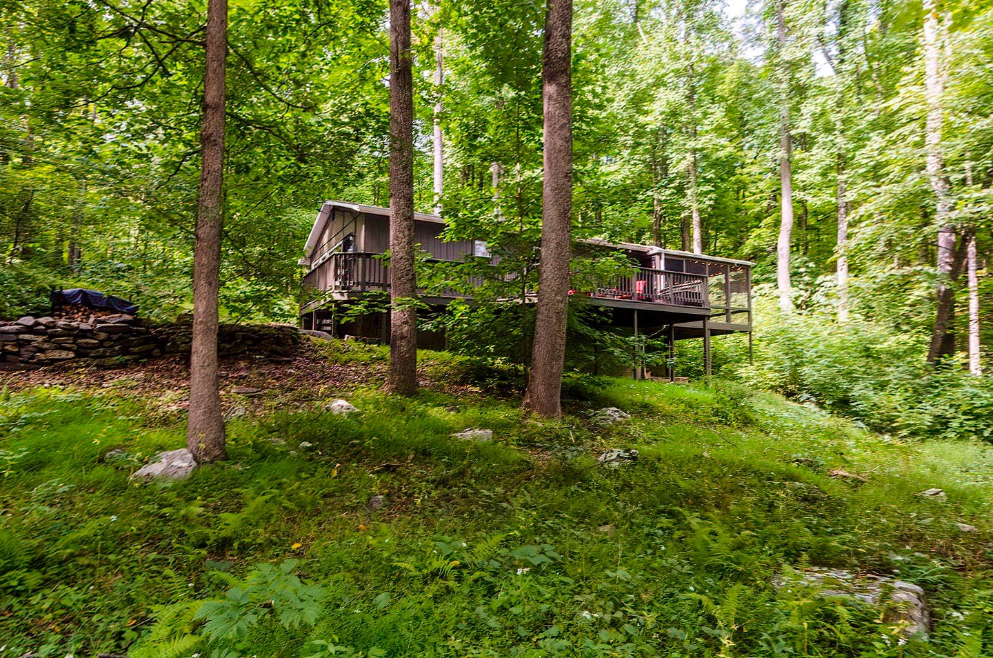 The Dyrt's photo of a cabin at Secluded Oasis w Hot Tub, Screened-in Porch, WiFi! near Hedgesville, WV