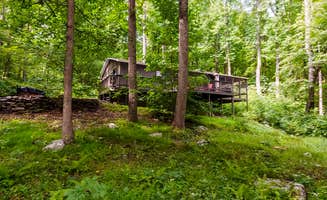 The Dyrt's photo of a cabin at Secluded Oasis w Hot Tub, Screened-in Porch, WiFi! near Berkeley Springs, WV