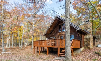 Camping near Rvino - Ridge Rider Campground, LLC: Cabin in Woods w/Loft, Large Deck, Fire Pit, WiFi, Little Orleans, West Virginia