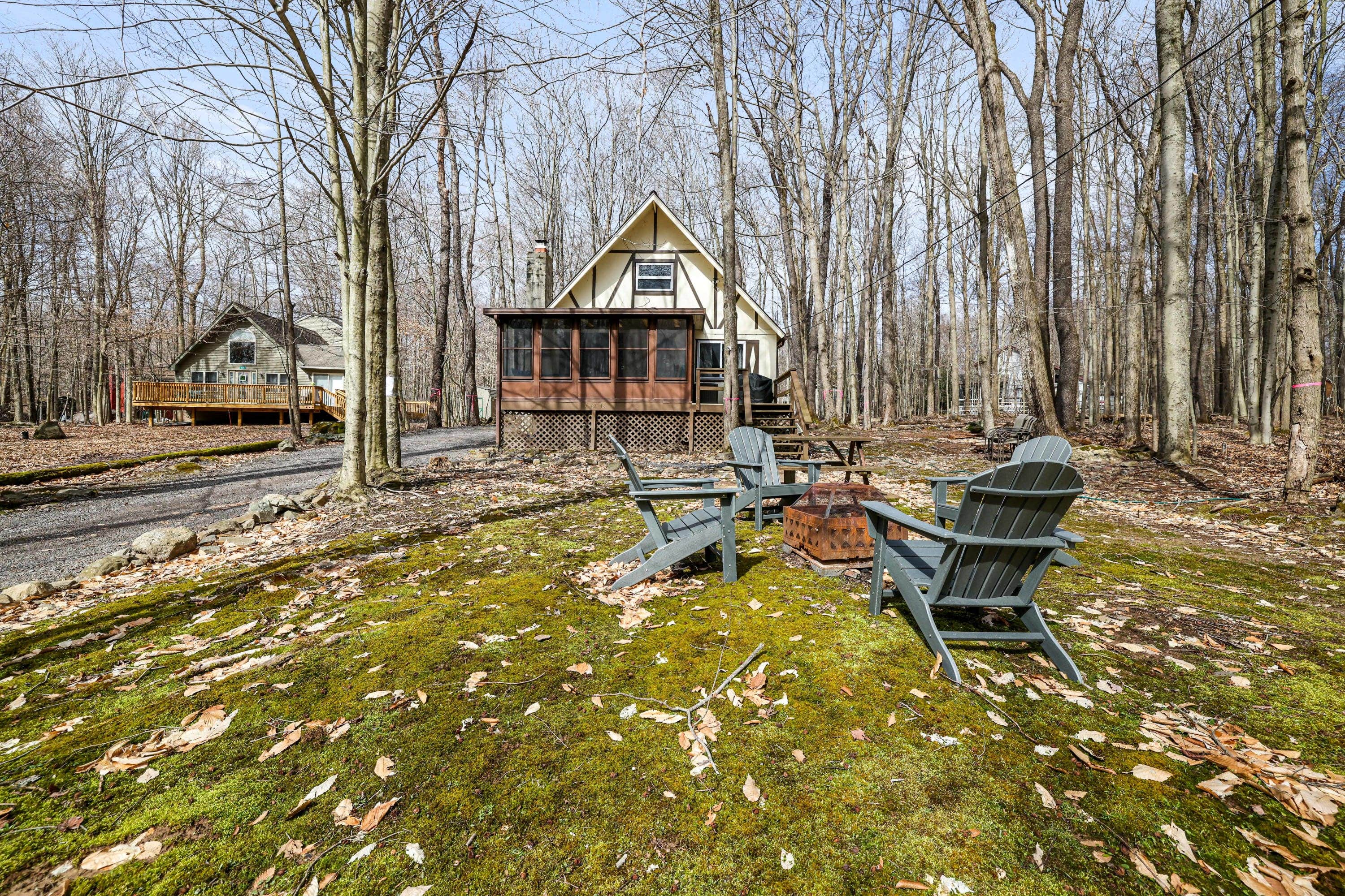 The Dyrt's photo of a cabin at Hot Tub, Lake/Beach, Pools, & WiFi at Chalet Cabin near Tobyhanna, PA