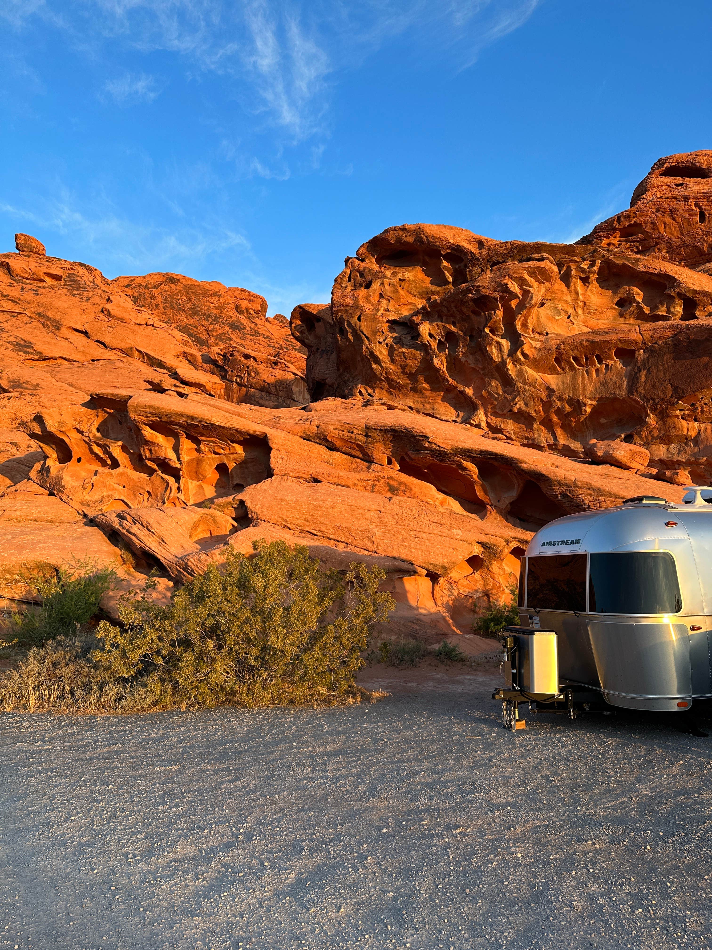 Christian D.'s photo of rv camping at Atlatl Rock Campground — Valley of Fire State Park near Overton, NV