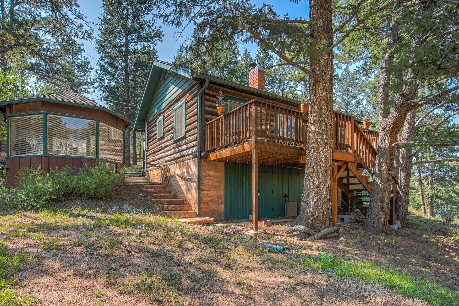 The Dyrt's photo of a cabin at Wine Gazebo___Pikes Peak Mountain Log Cabin for 2 near Calhan, CO