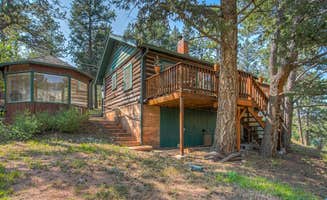 The Dyrt's photo of a cabin at Wine Gazebo___Pikes Peak Mountain Log Cabin for 2 near Deckers, CO