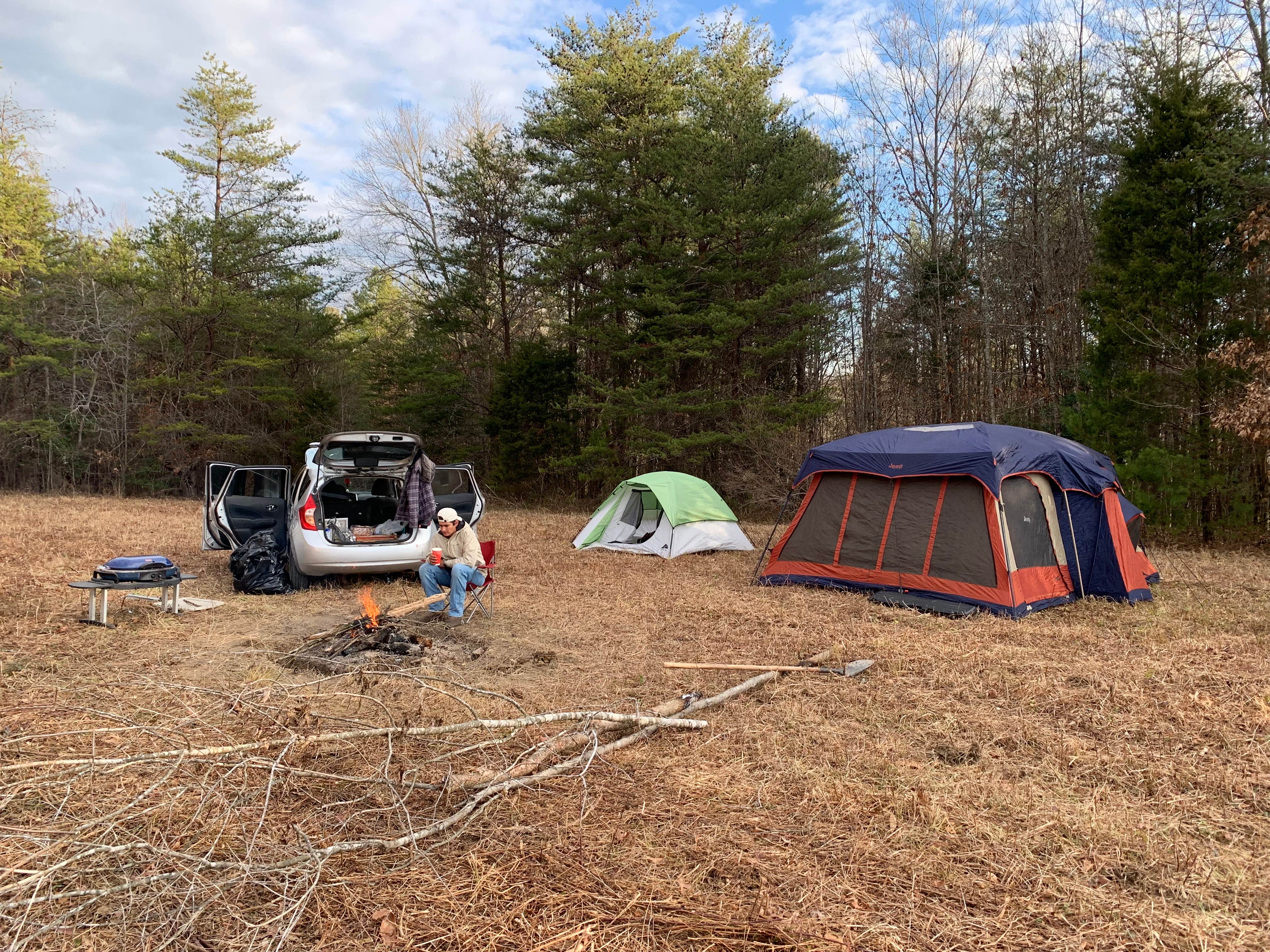 Maurice N.'s photo of tent camping at Tranquility Creek near Laurel River Lake