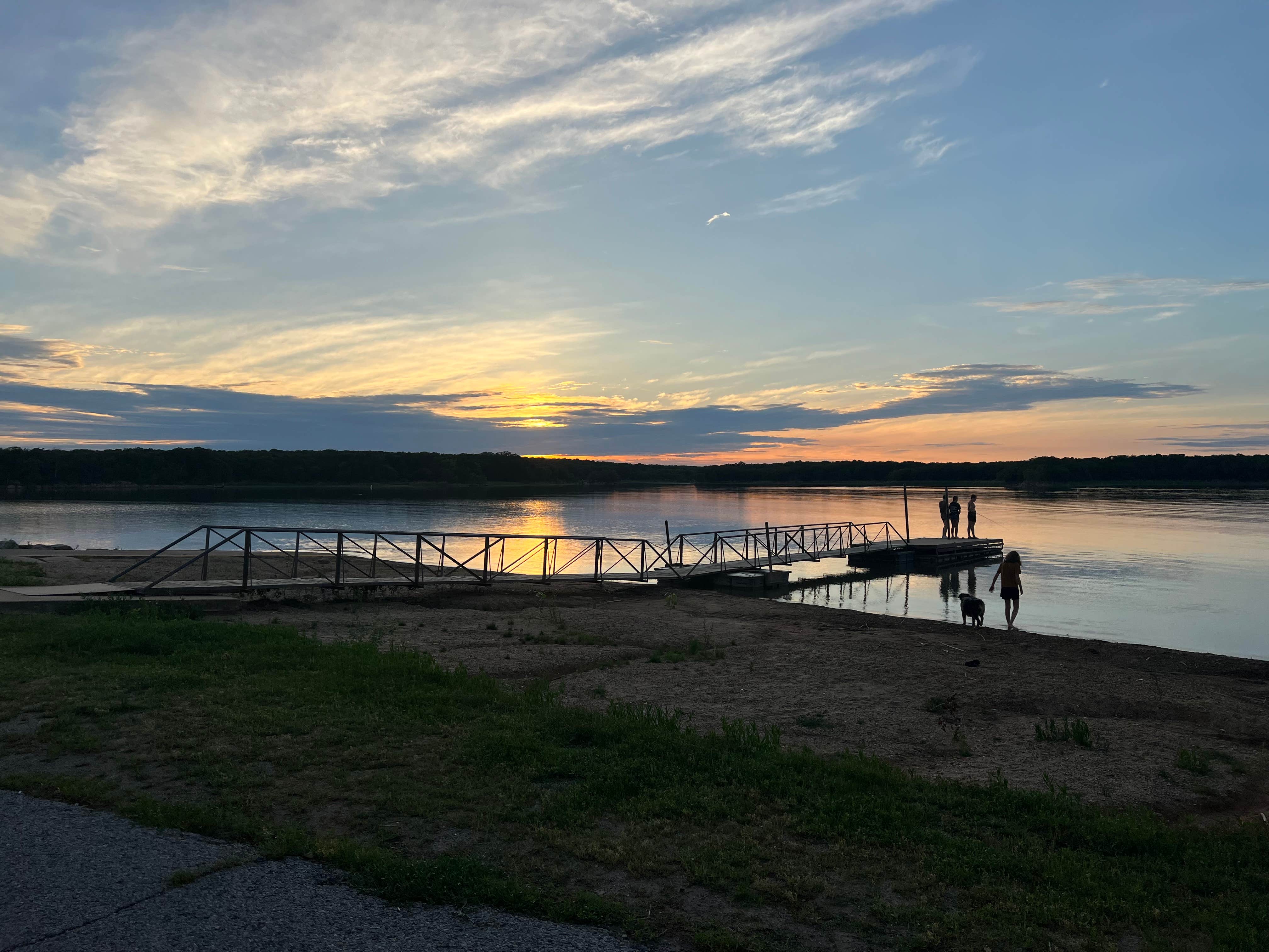 Lindsey M.'s photo of camping with pets at Cedar Grove Campground — Lake Murray State Park near Chickasaw National Recreation Area