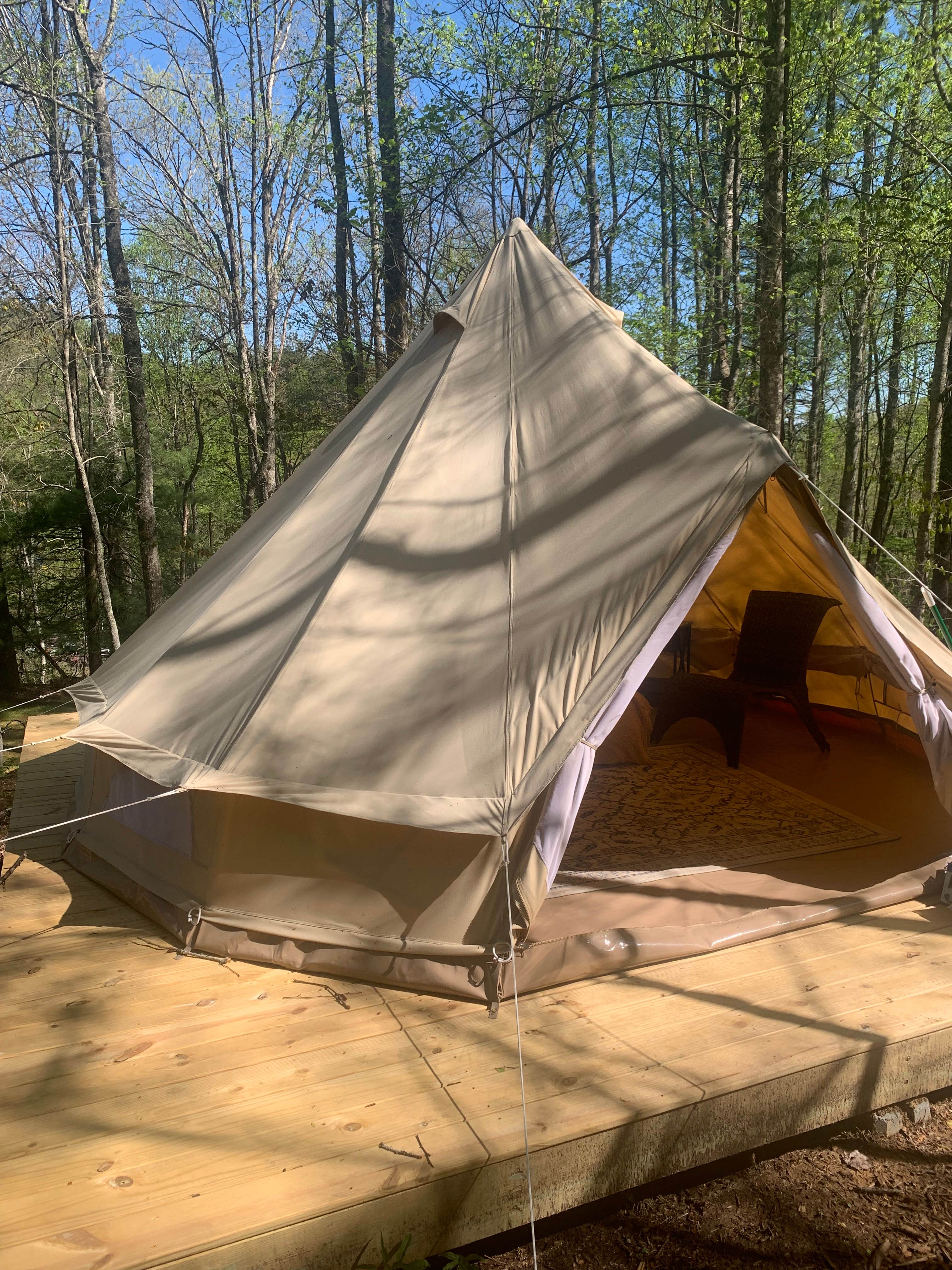 YAK D.'s photo at Yak Eco Camp near Rosman, NC