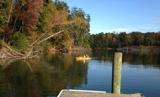 Camping near Anne Springs Close Greenway Group Camp: Copperhead Island, Lake Wylie, North Carolina
