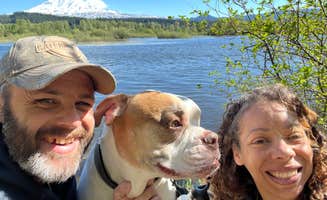 Michell C.'s photo of camping with pets at Elk Meadows RV Park near Gifford Pinchot National Forest