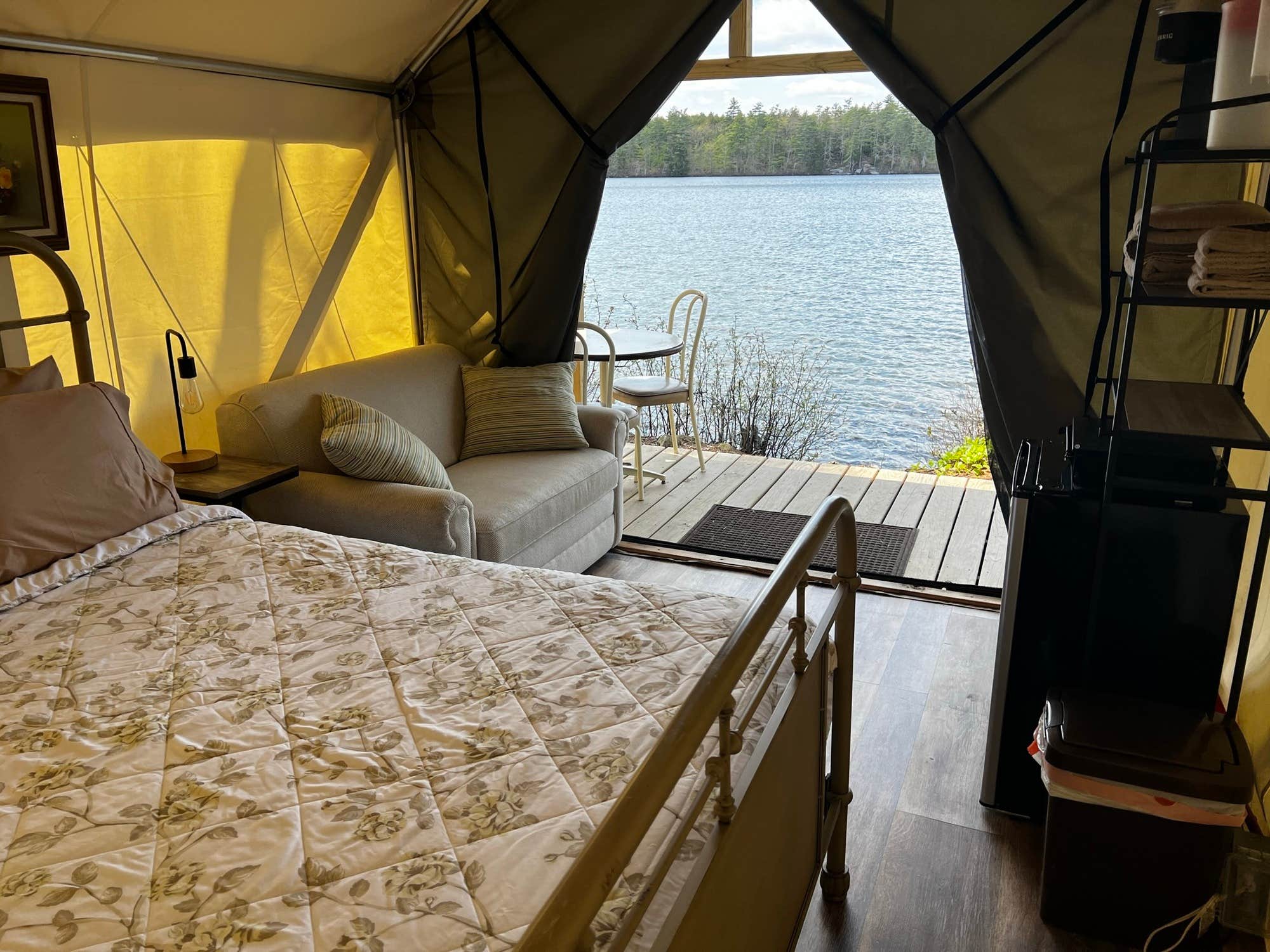 The Dyrt's photo of glamping accommodations at Loon's Haven Family Campground near North Waterboro, ME