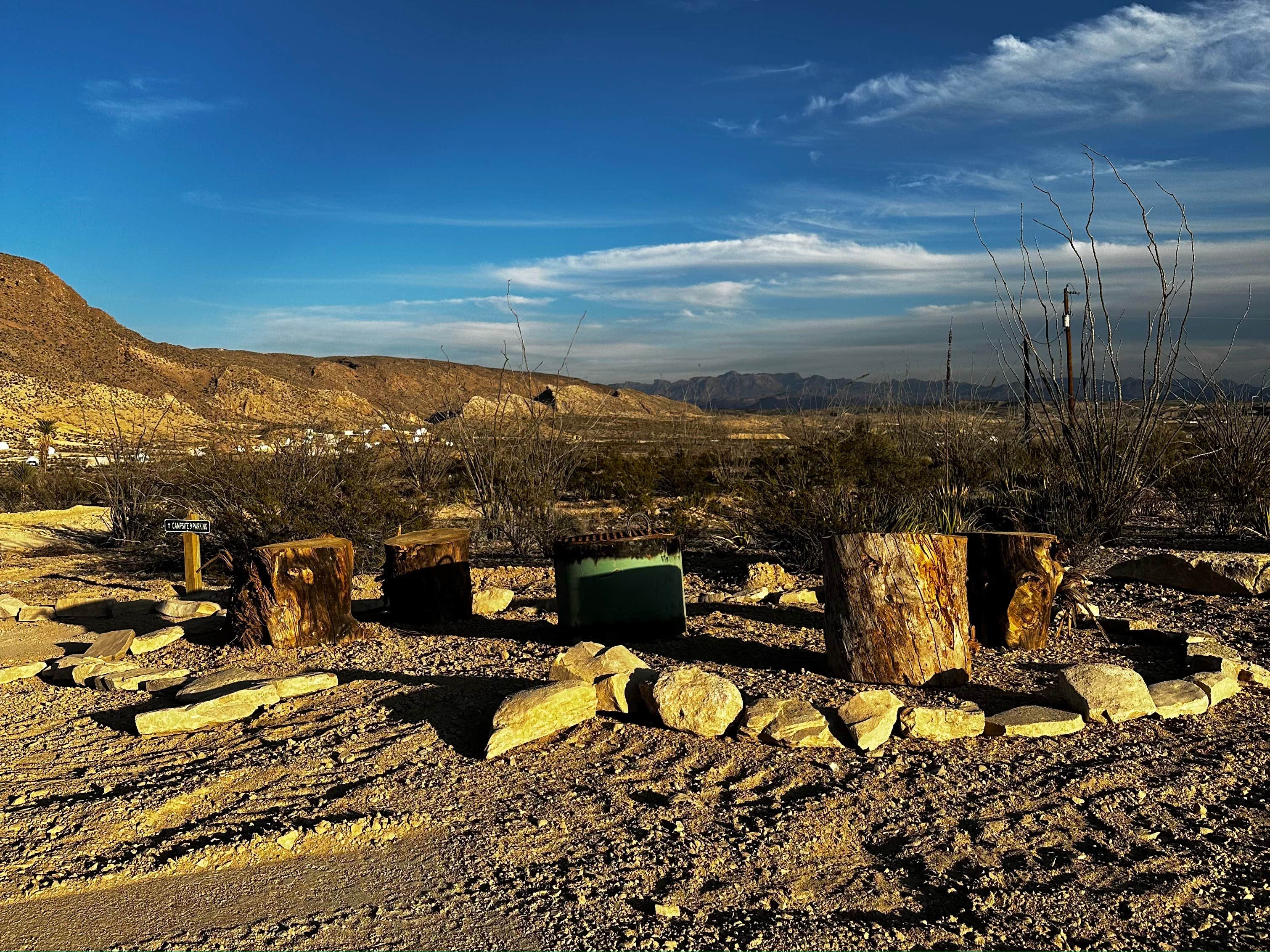 Camping near Rancho Topanga: Terlingua Bus Stop Campground, Terlingua, Texas