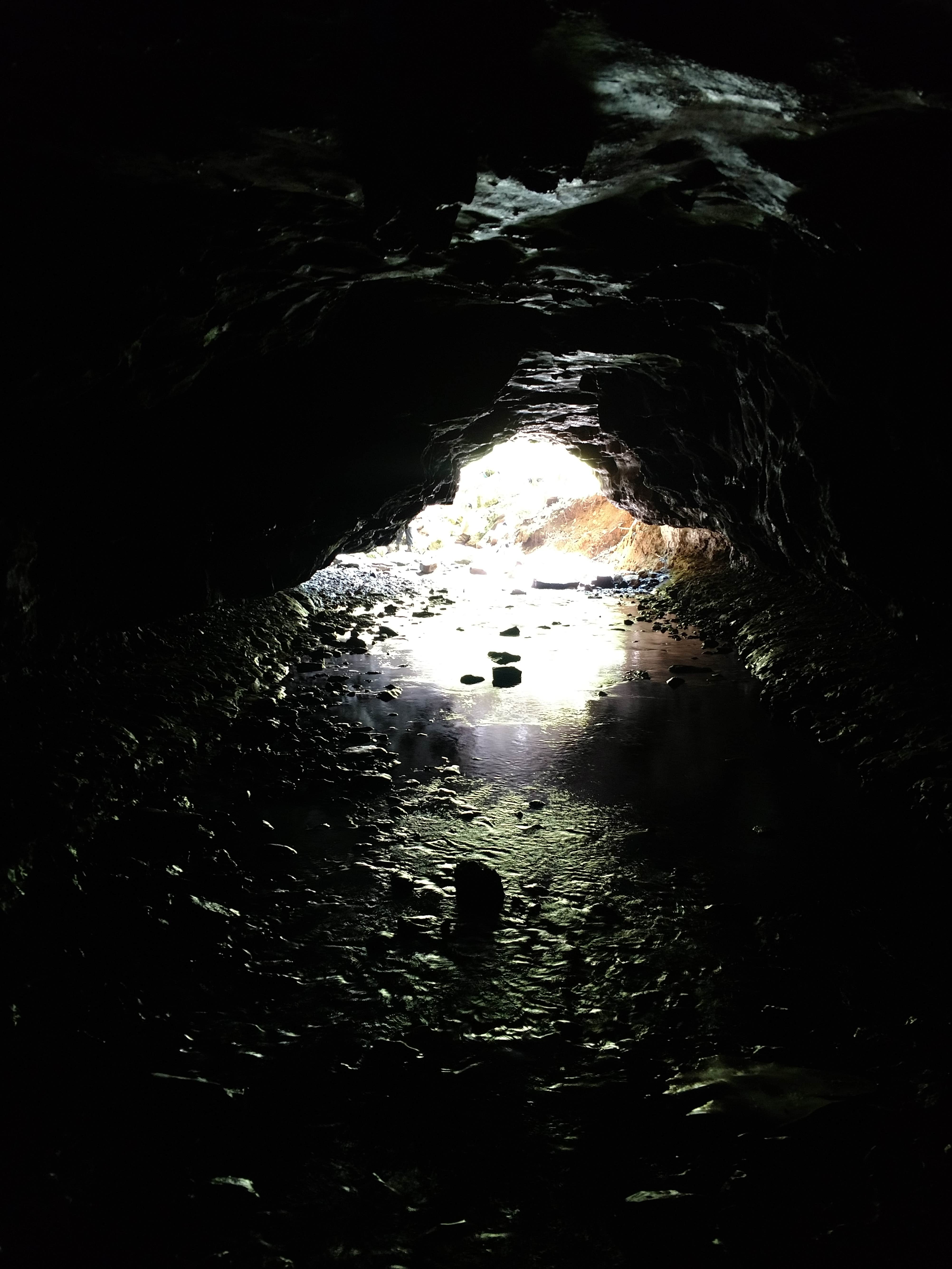 One of several caves to explore