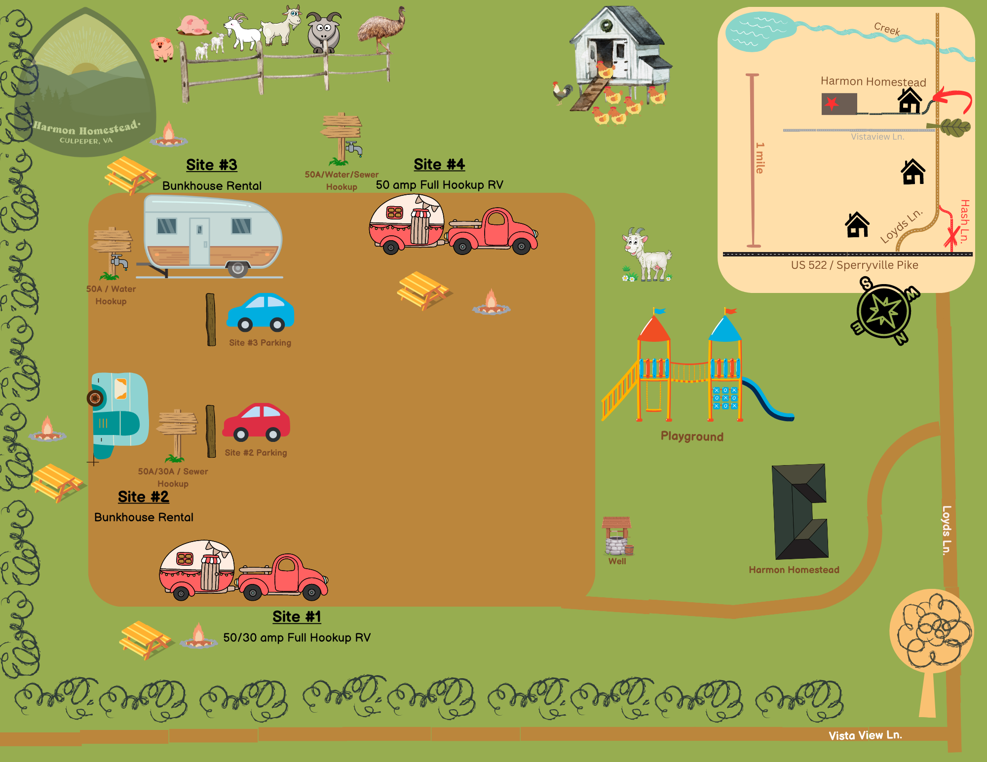 Camper-submitted photo at The HarmStead Campground near Flint Hill, VA