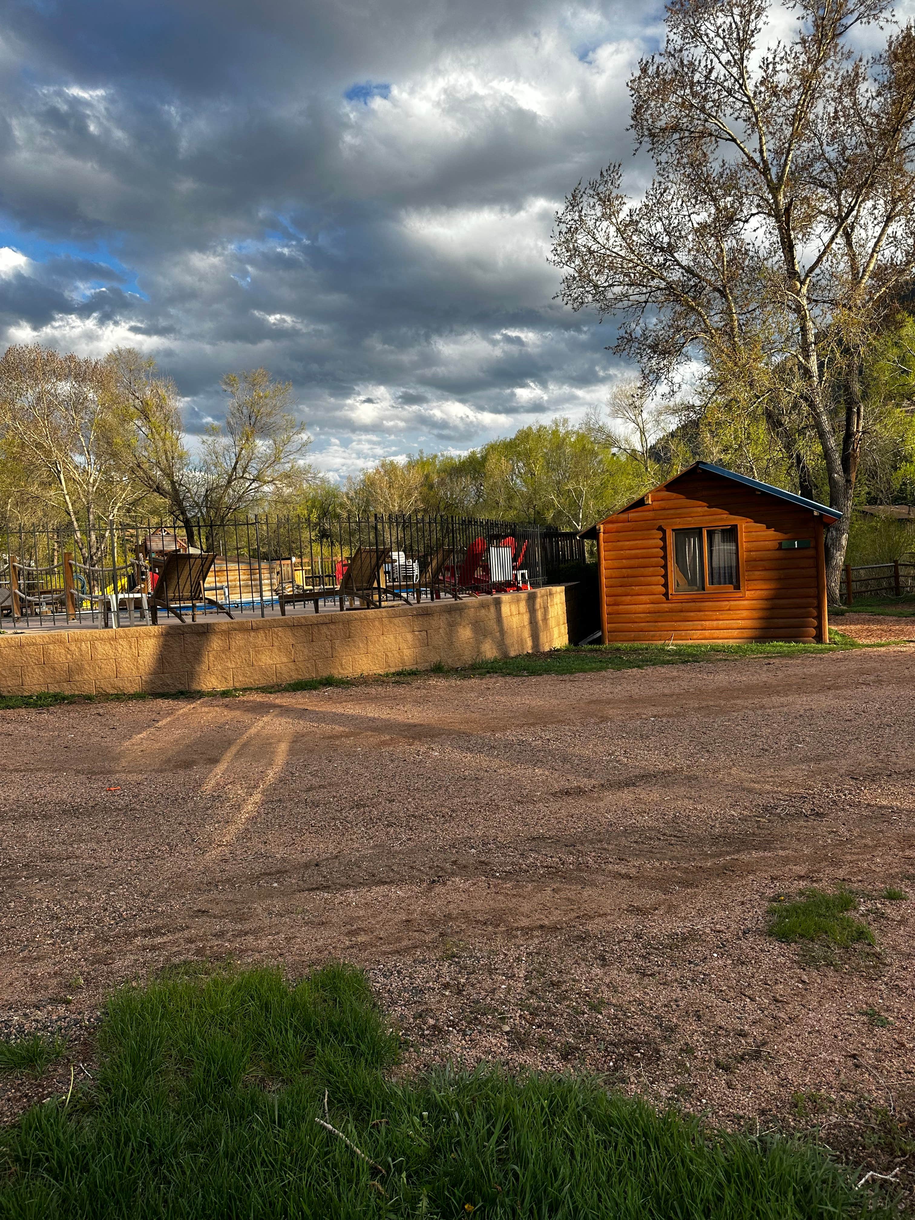 Katelynn C.'s photo of glamping accommodations at Lone Duck Campground and Cabins near Gateway, CO