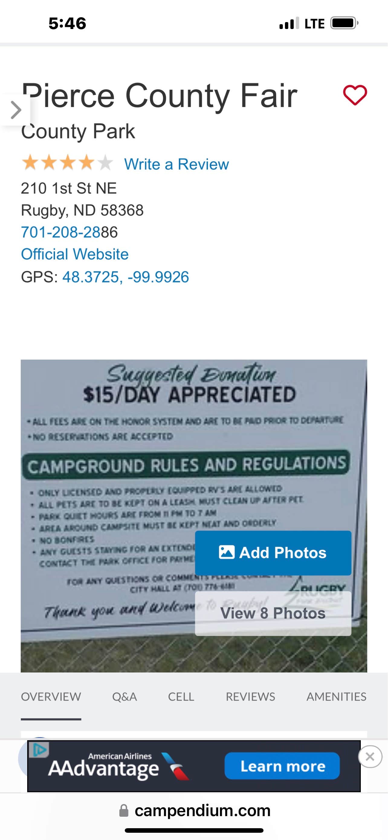 Camper-submitted photo at Pierce County Fair Grounds near Dunseith, ND