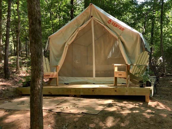The Dyrt's photo at Tentrr Signature Site - Calming Stream near Cross Anchor, SC