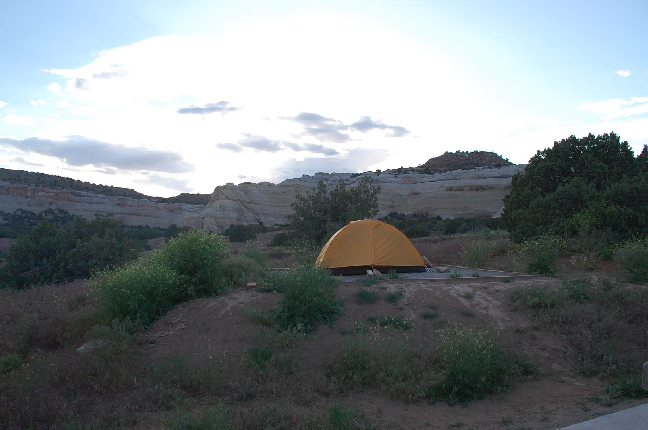 Ben R.'s photo of tent camping at Knowles Overlook Campground near Mack, CO