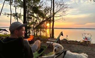 Jess's photo of camping with pets at Poplar Point Campground — Jordan Lake State Recreation Area near Garner, NC