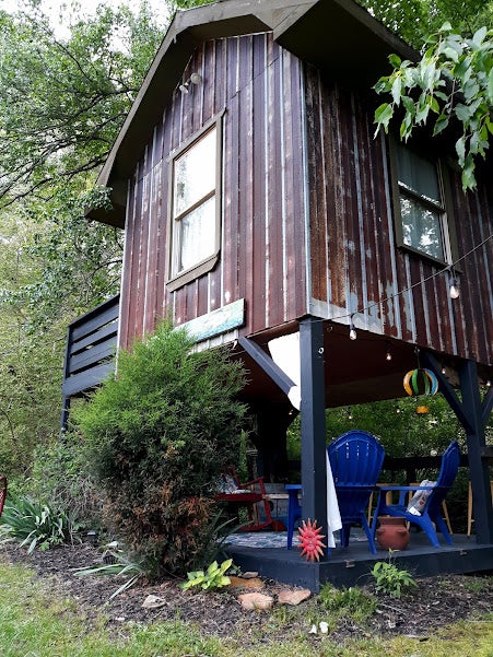 Camper submitted image from North Sungate Farms Treehouse Glamping - 1