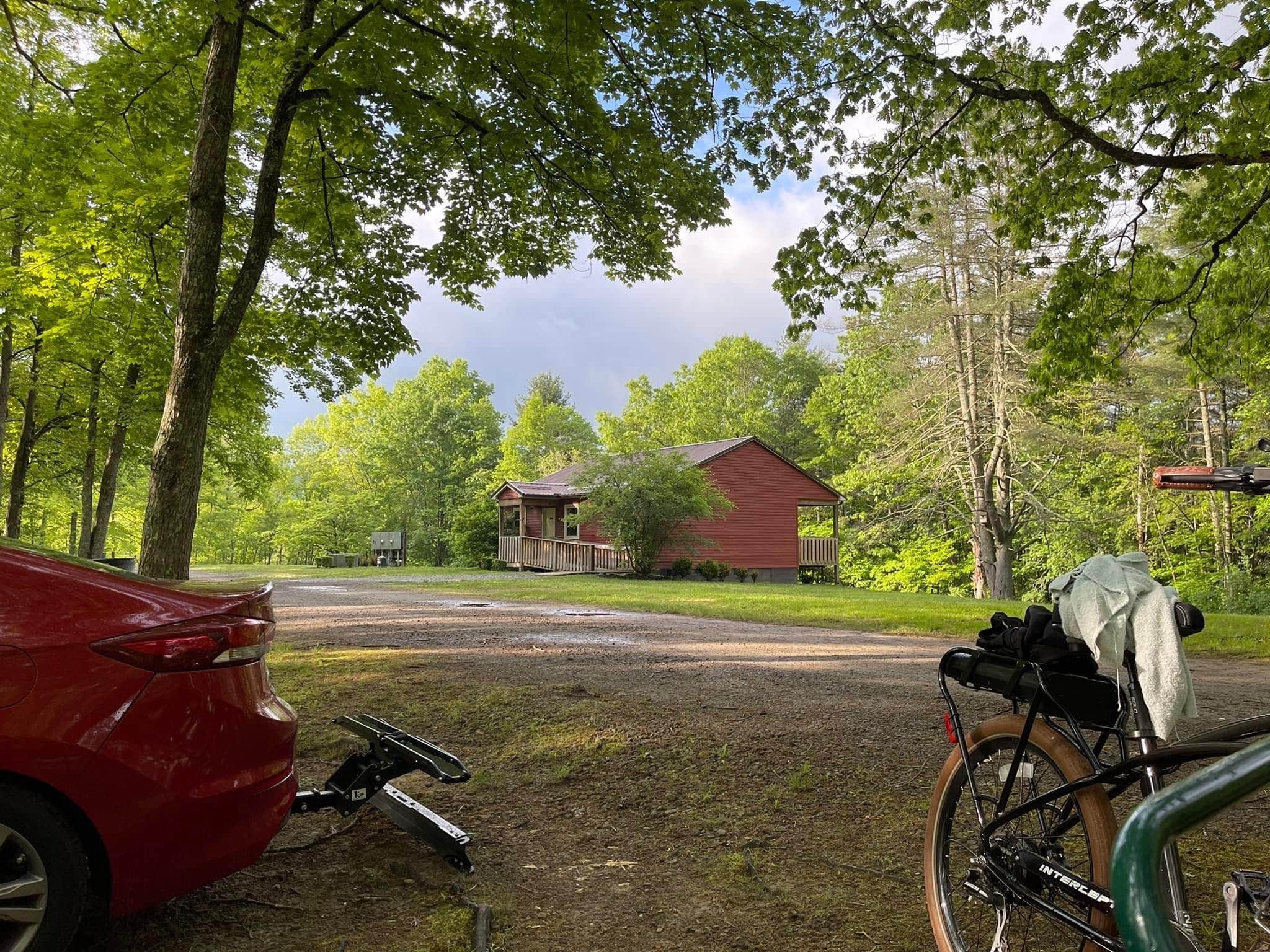 Mark K.'s photo of a cabin at Lake Stephens Campground near Bluestone Lake