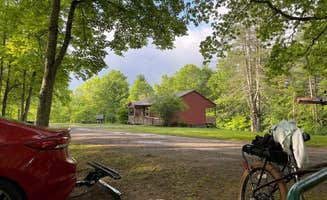 Mark K.'s photo of a cabin at Lake Stephens Campground near Scarbro, WV