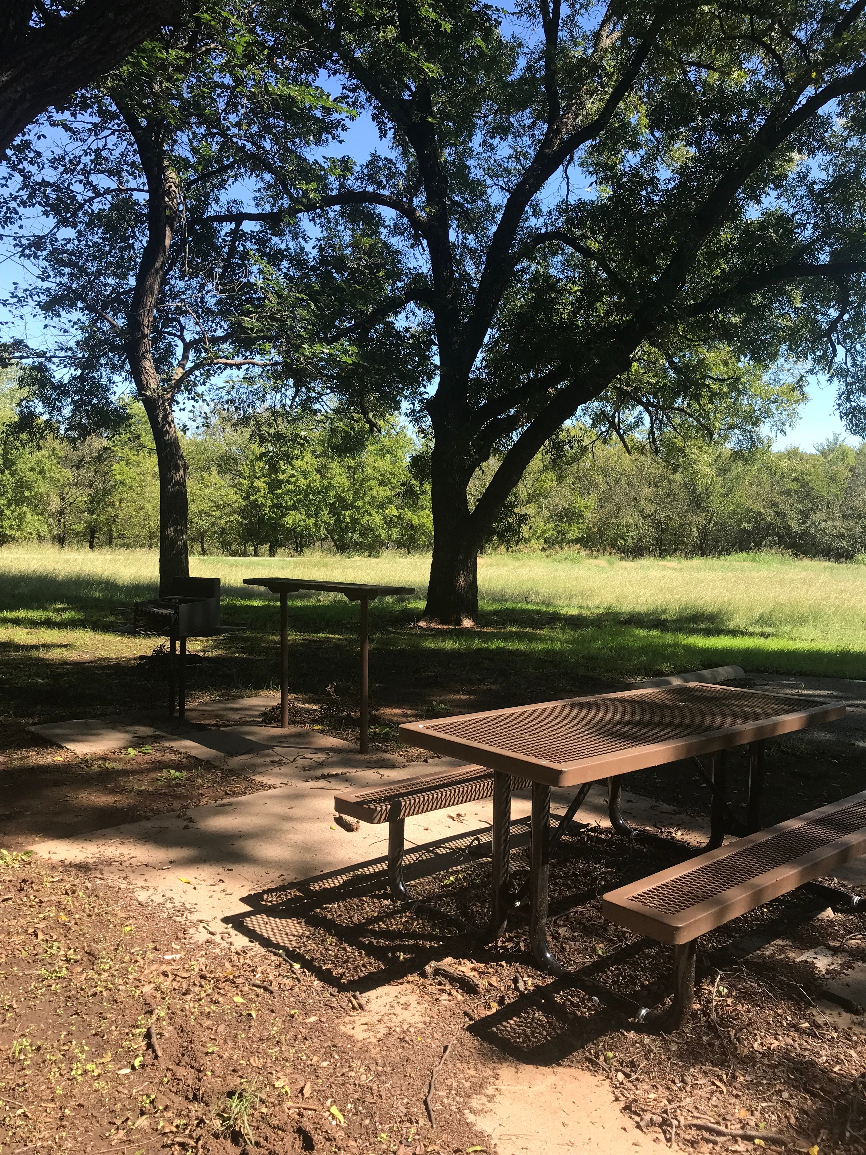 most of the campsites here have a well shaded canopy and is equipped with picnic table, grill and prep station