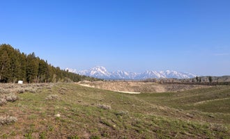 Camping near Upper Teton View Dispersed: Moran Vista on Forest Road 30290, Moran, Wyoming