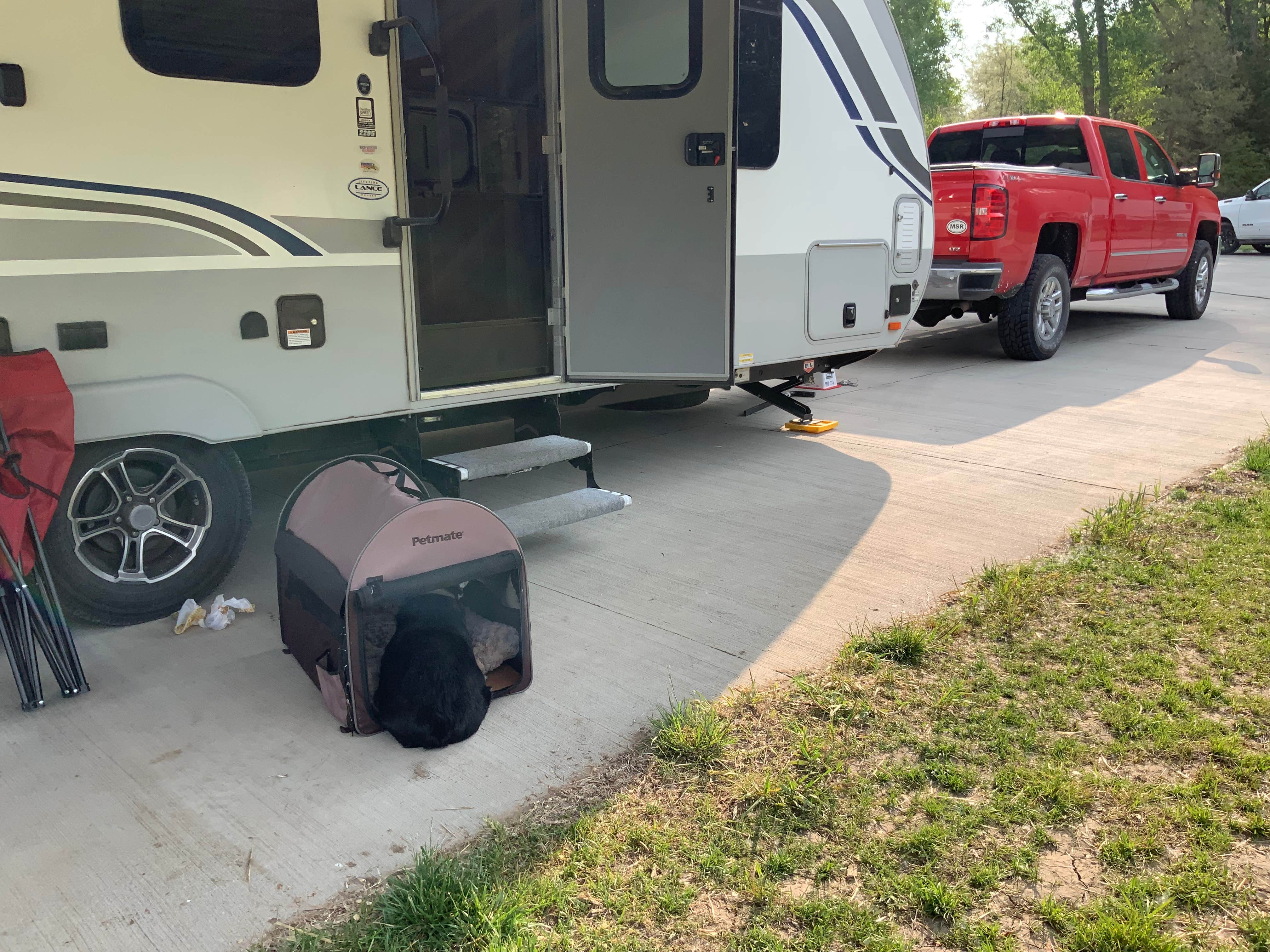 Steve D.'s photo of camping with pets at Lake Cunningham Campground near Louisville, NE