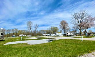 Camping near Fort Trodd Campground: Dancing Fire Glamping and RV Resort, Port Huron, Michigan
