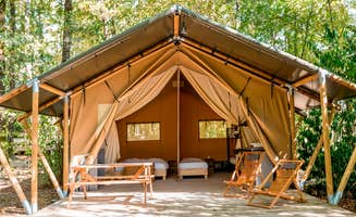 Charlynn G.'s photo of glamping accommodations at Dancing Fire Glamping and RV Resort near Sandusky, MI
