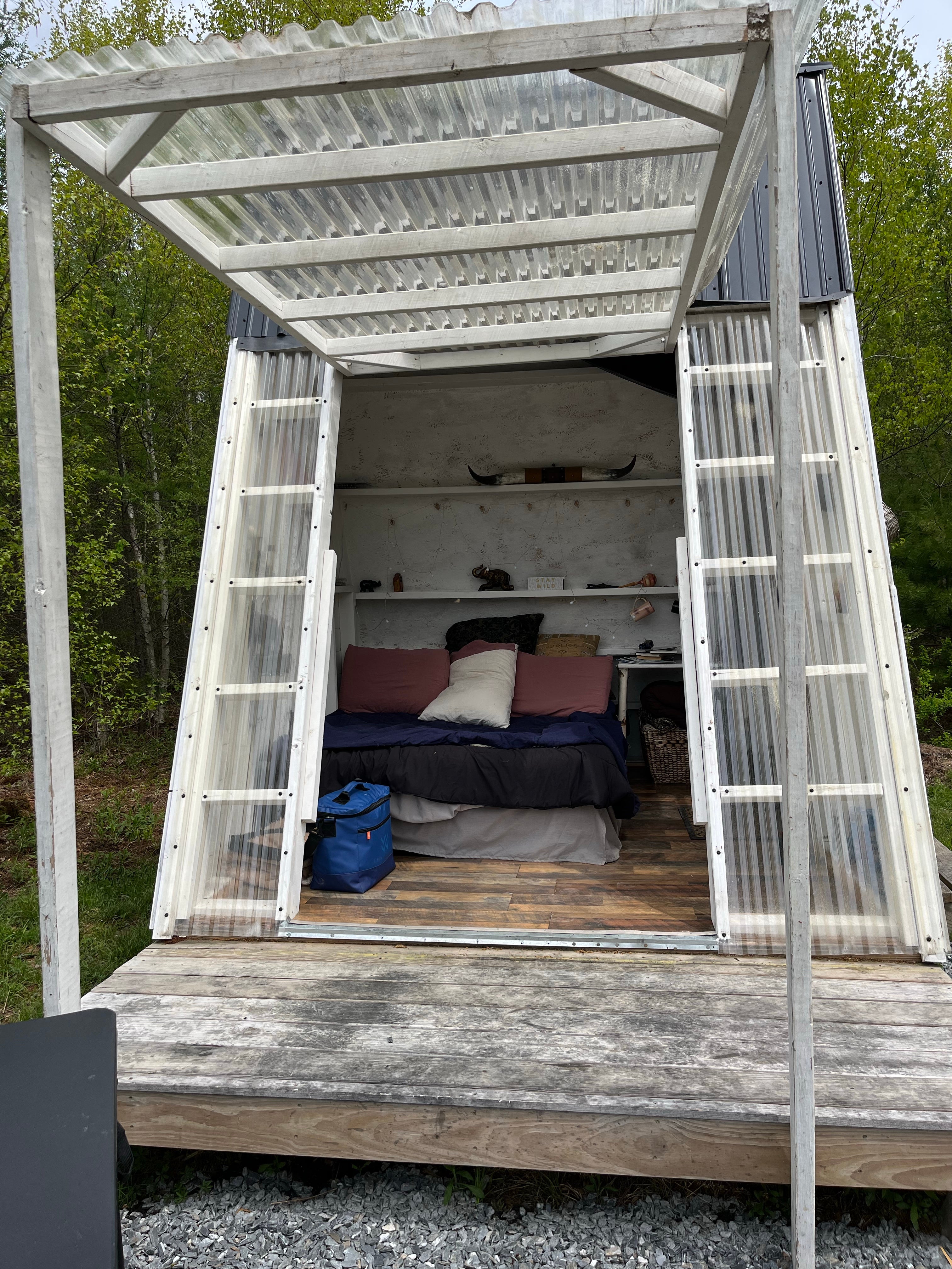 Camper submitted image from Micro A-Frame Cabin - 2