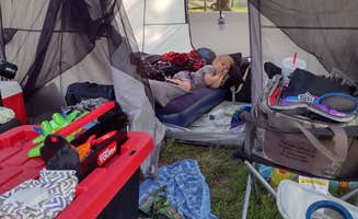 Alex B.'s photo of glamping accommodations at Beagle Bay RV Haven Campground near Bentonville, AR