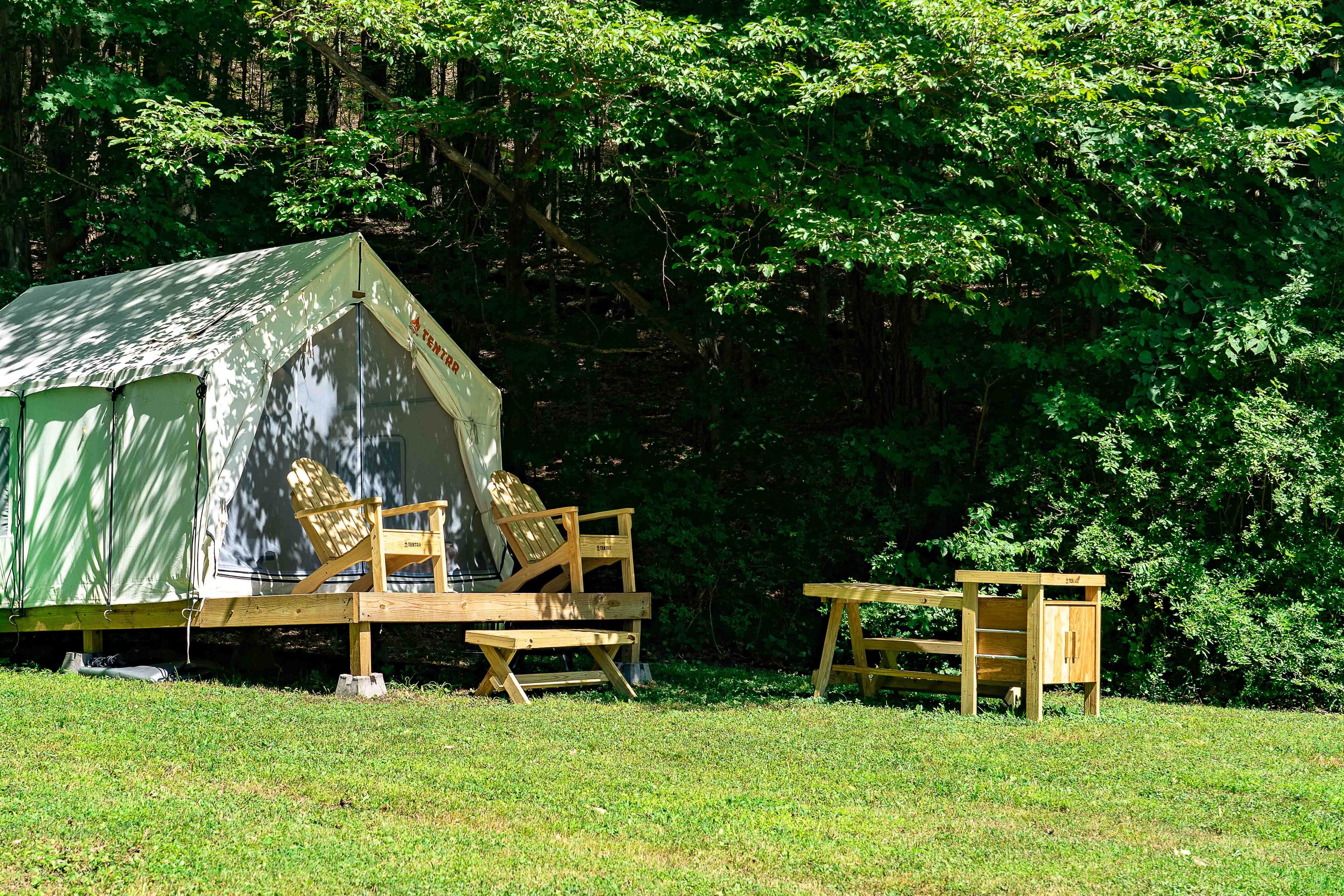 The Dyrt's photo at Tentrr State Park Site - NY Taconic State Park: Rudd Pond A - Double Camp near Ashley Falls, MA