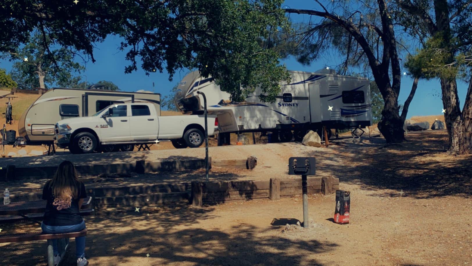patricia C.'s photo of rv camping at Hidden View Campground — Hensley Lake near Biola, CA