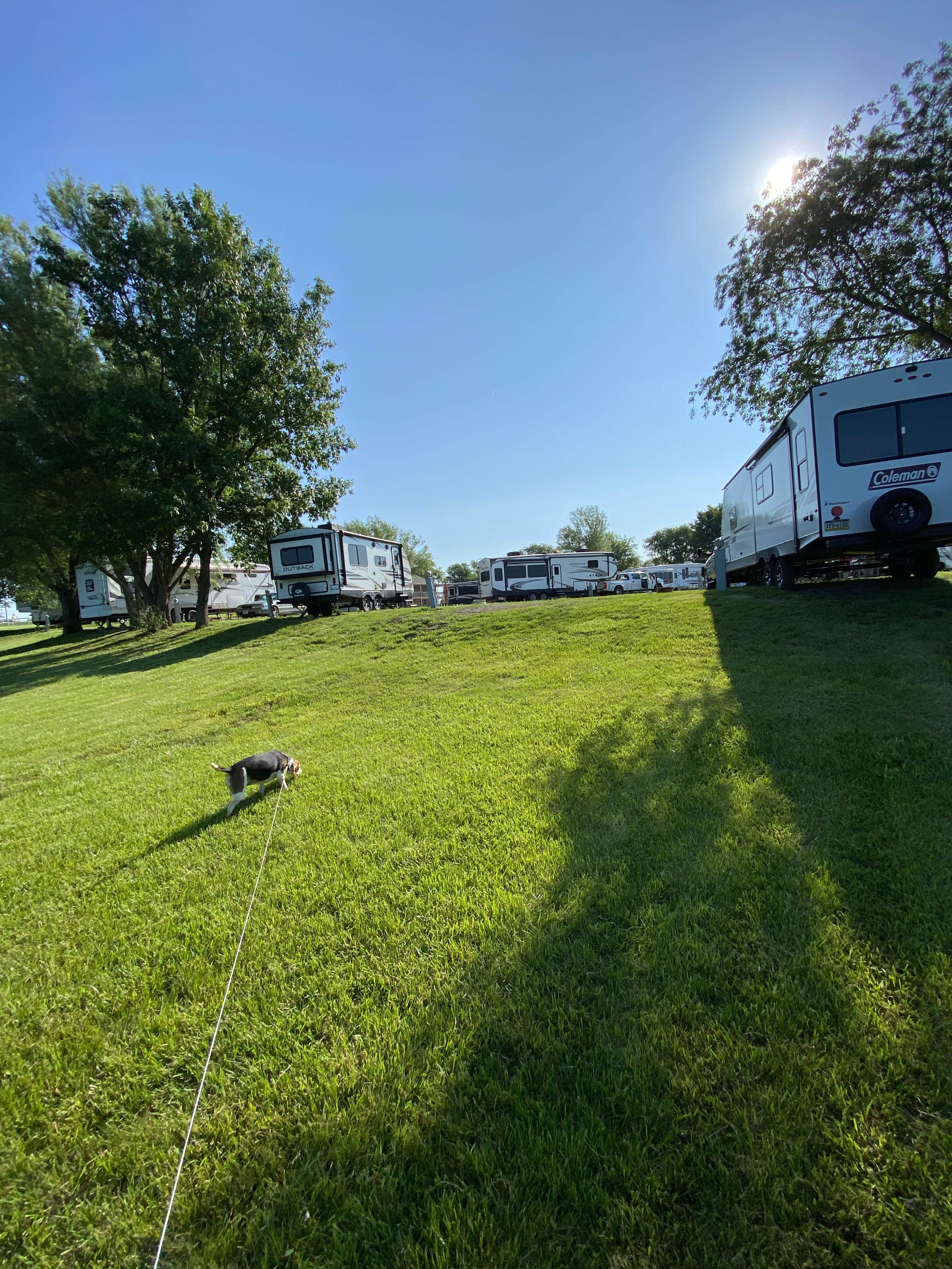 Melanie T.'s photo of camping with pets at The Great Escape RV and Camp Resort near Lake Lotawana, MO