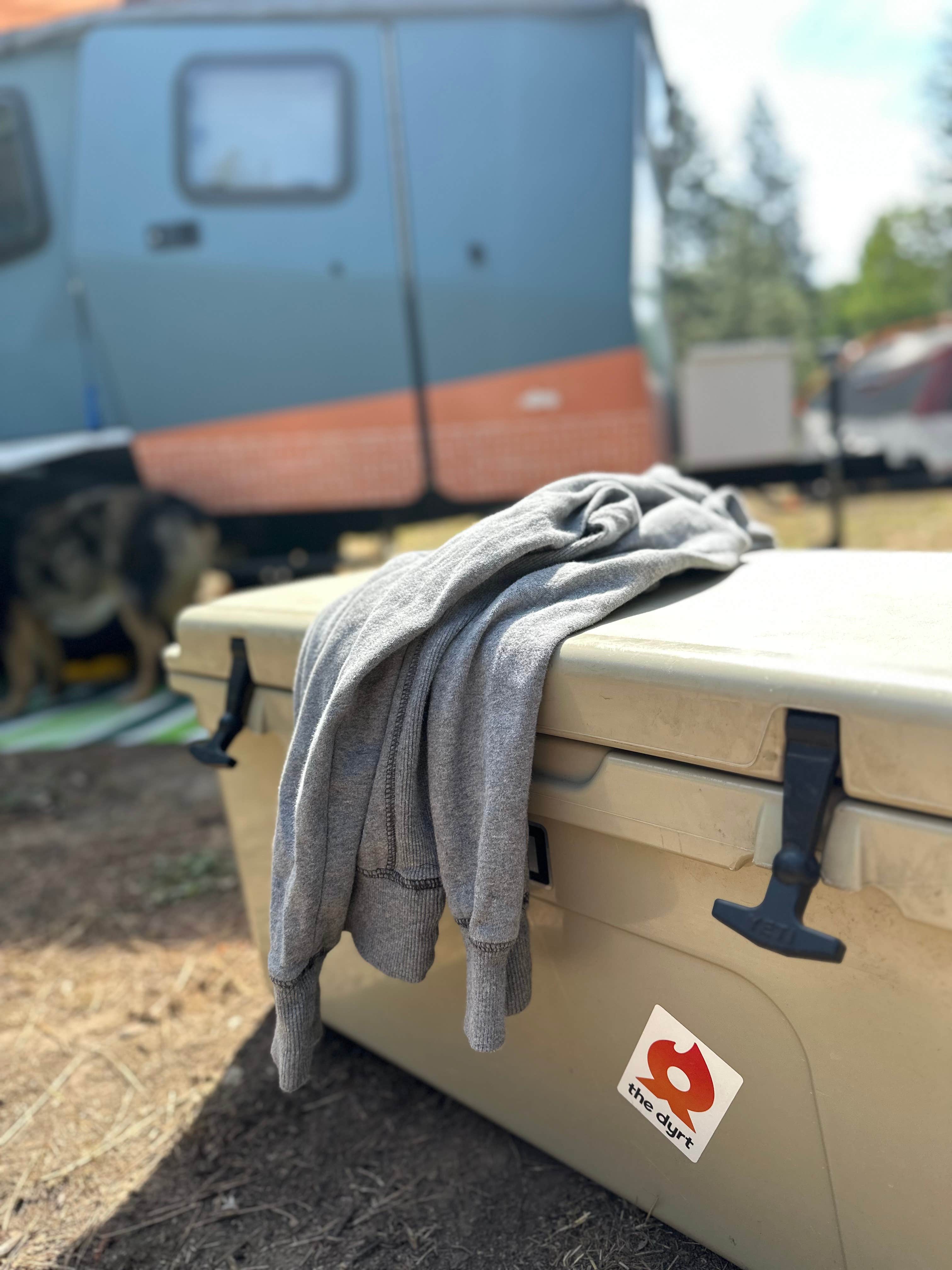 john H.'s photo of camping with pets at Roots Rise Family Farm near John Day Lock and Dam, Lake Umatilla