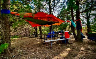Dwayne and Heather W.'s photo of tent camping at Pine Campground - Merritt Reservoir near Merriman, NE