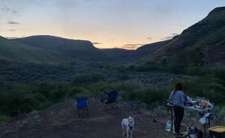 jesse C.'s photo of camping with pets at Douglas Creek near Wenatchee, WA