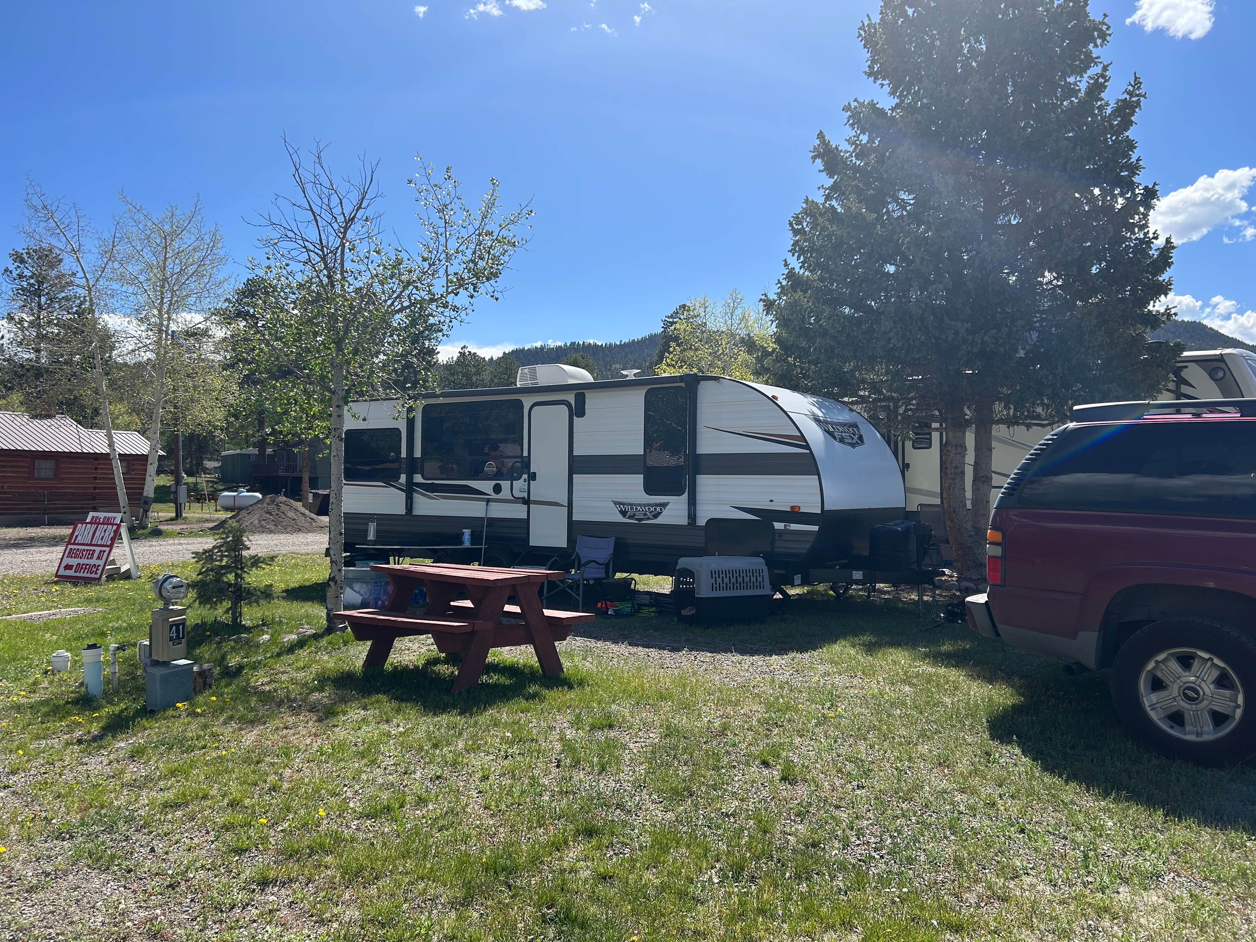 Angela R.'s photo of rv camping at Grandview Cabins and RV near Del Norte, CO