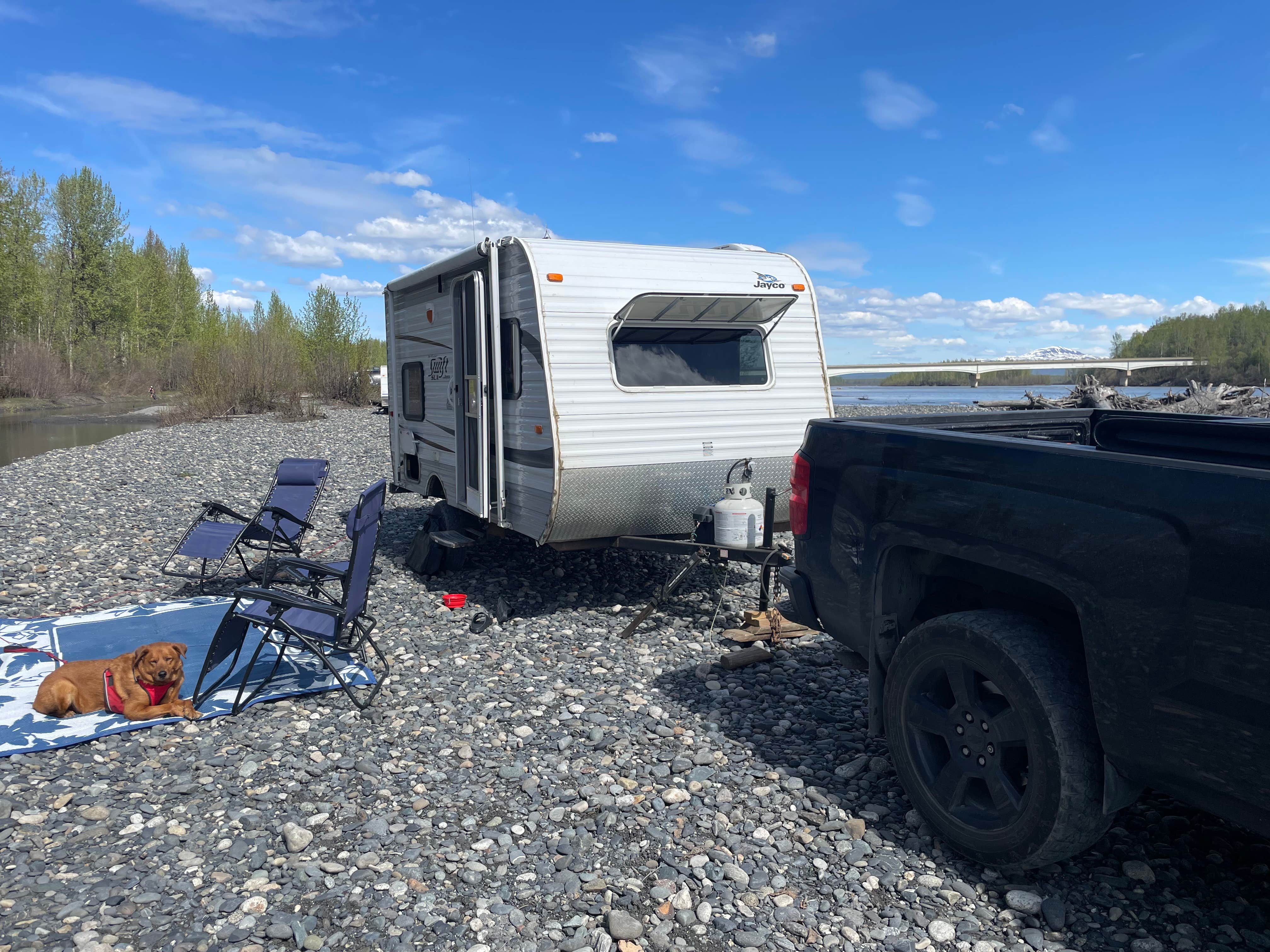 Camper-submitted photo at Susitna River Banks near Talkeetna, AK