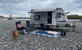 Camping near Talkeetna RV & Boat Launch: Susitna River Banks, Talkeetna, Alaska