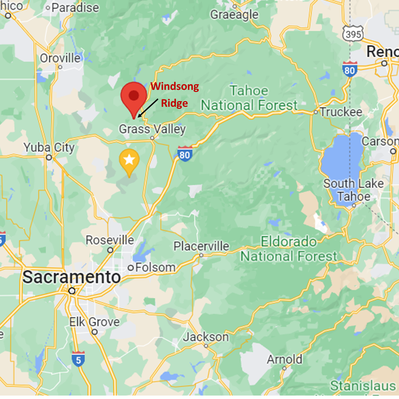 Camper-submitted photo at Laughing Buddha RV/Tent Camp near Rough and Ready, CA