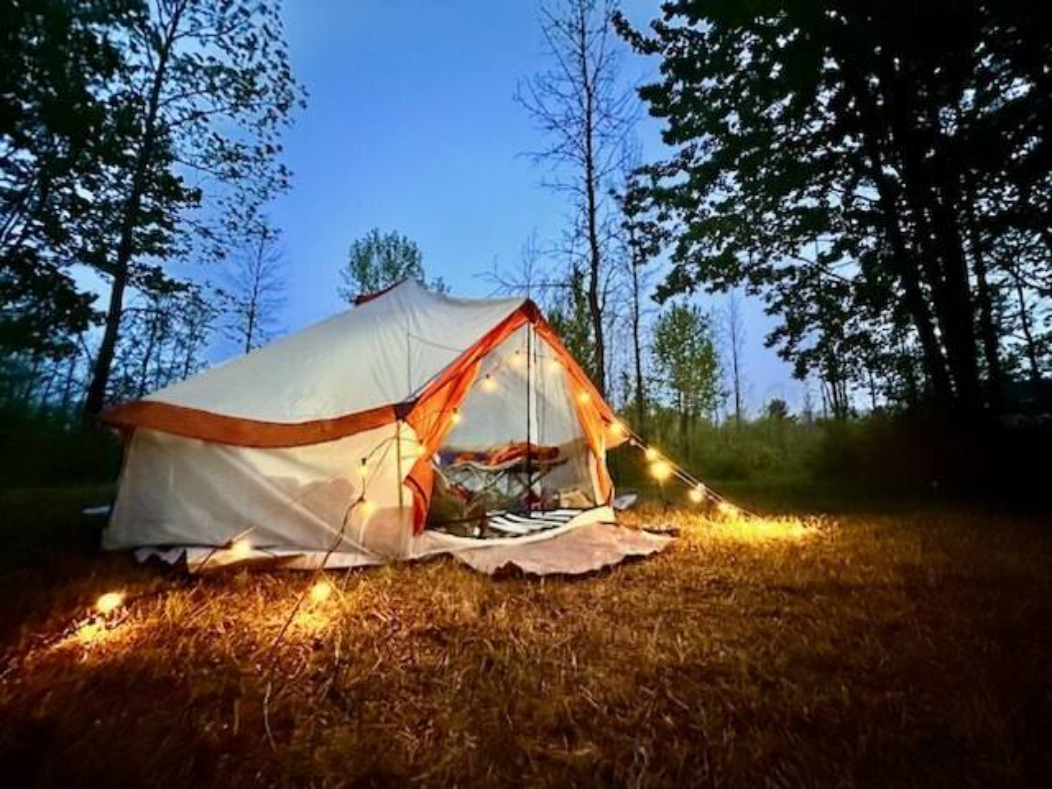 Matt F.'s photo of tent camping at Whitetail Meadows near Utica, NY