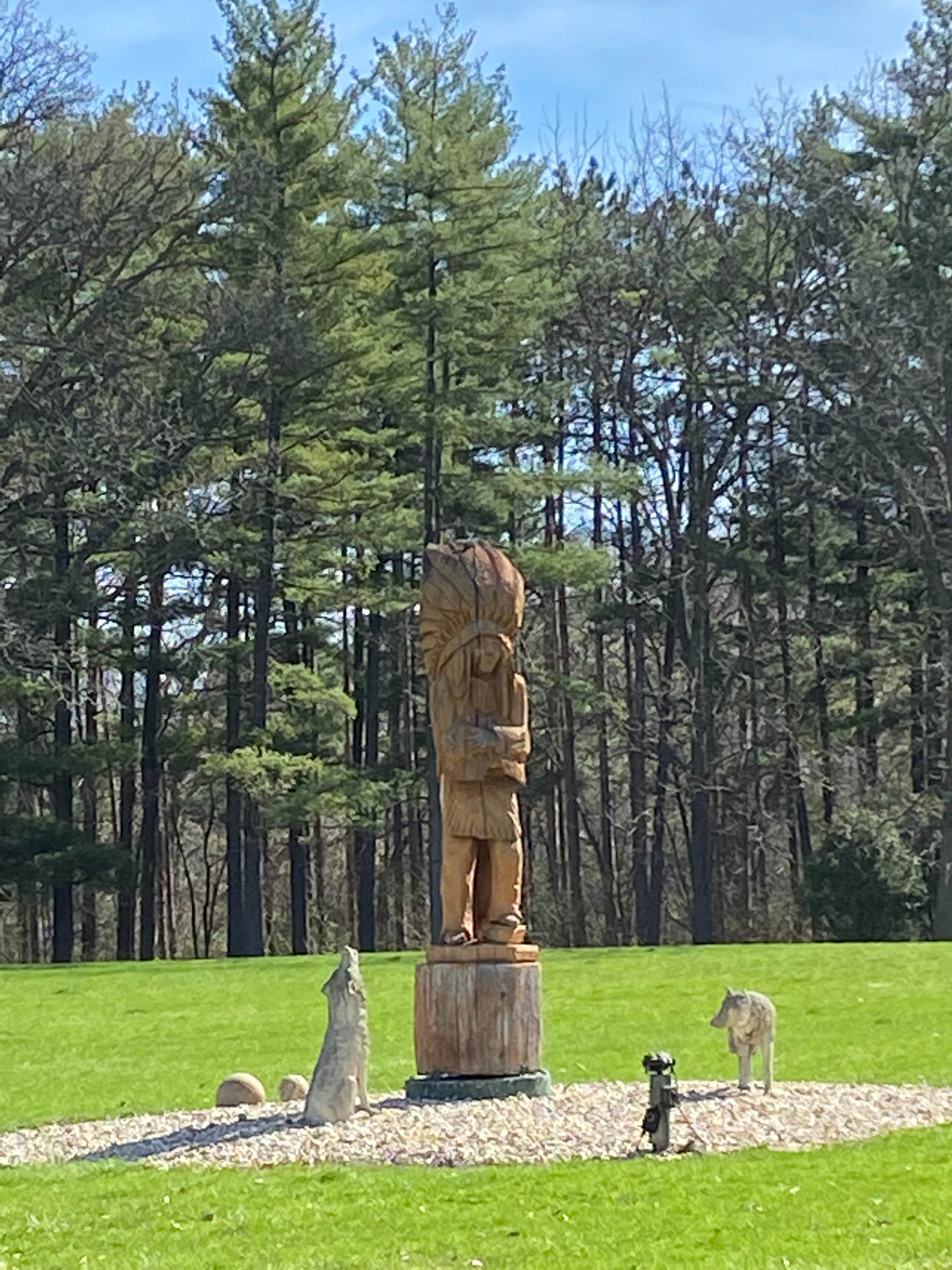 Stuart K.'s photo of camping with pets at Kishauwau Cabins near Pontiac, IL