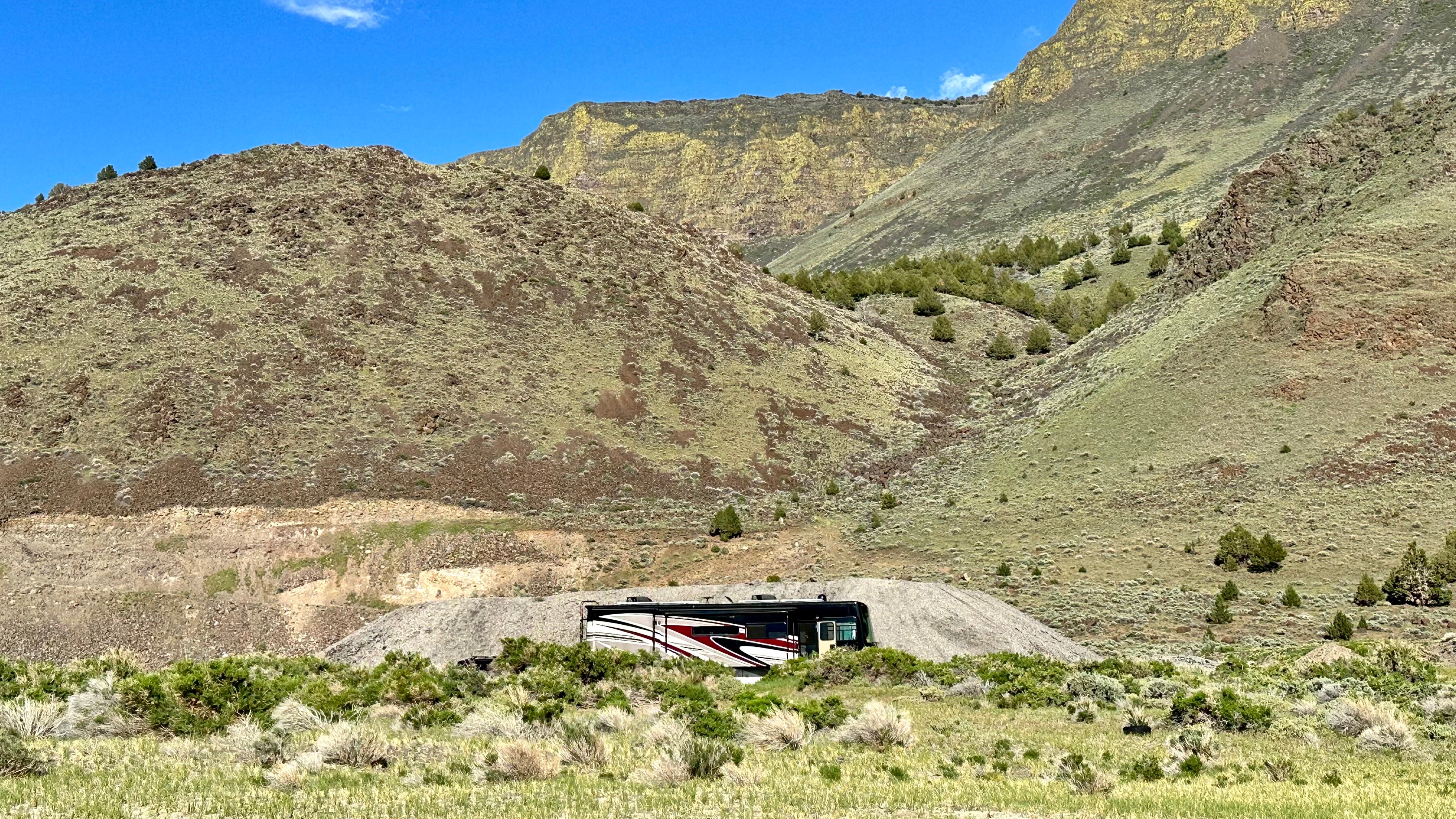 Camper submitted image from Lake Abert US 395 South Pullout Dispersed Camping - 4