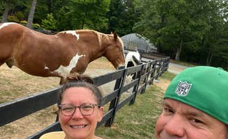 james H.'s photo of camping with a horse at Shenandoah Crossing, a Bluegreen Vacations Resort near Waynesboro, VA