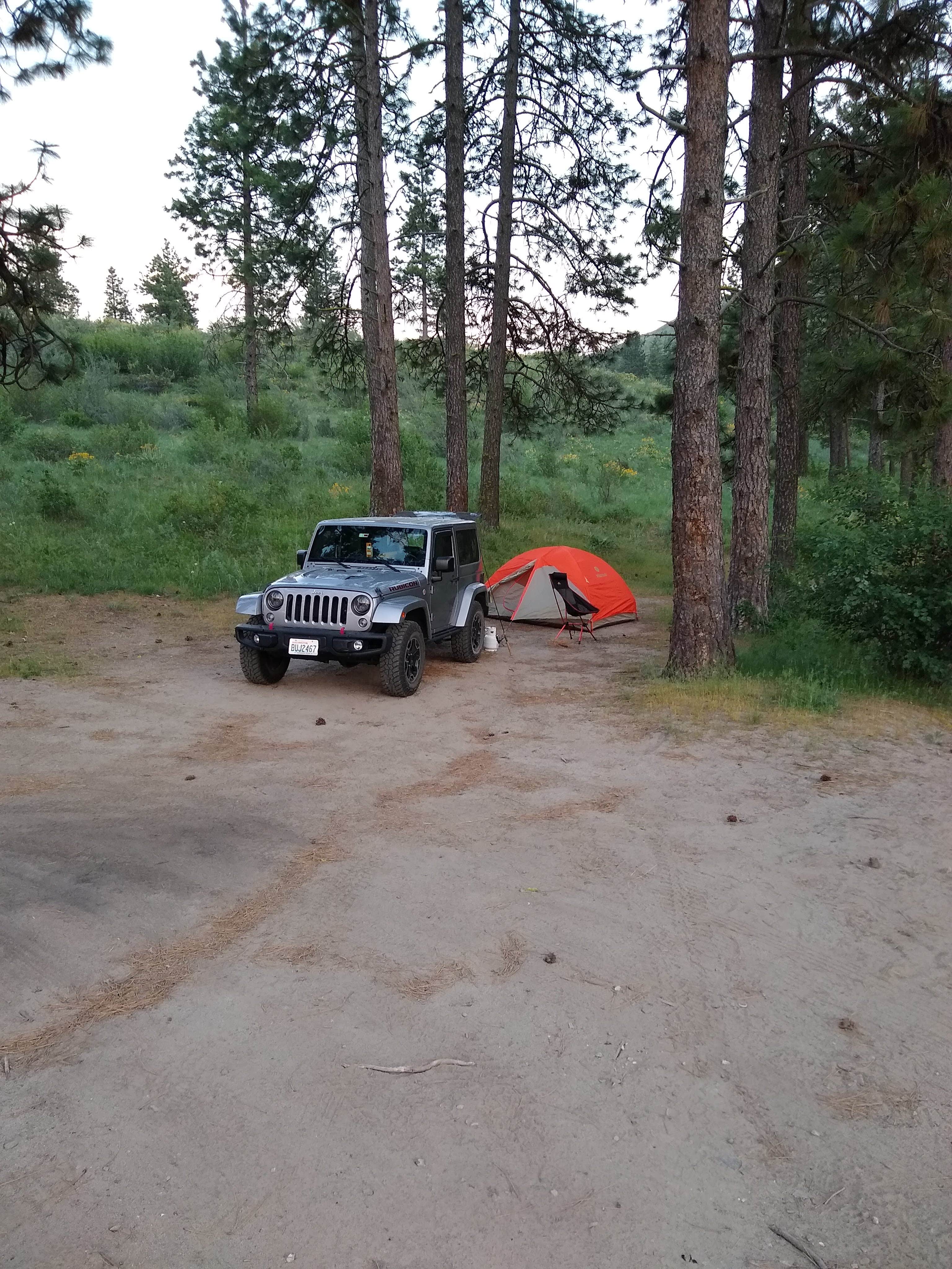 Don's photo of tent camping at Antilon Lake Campground near Entiat, WA