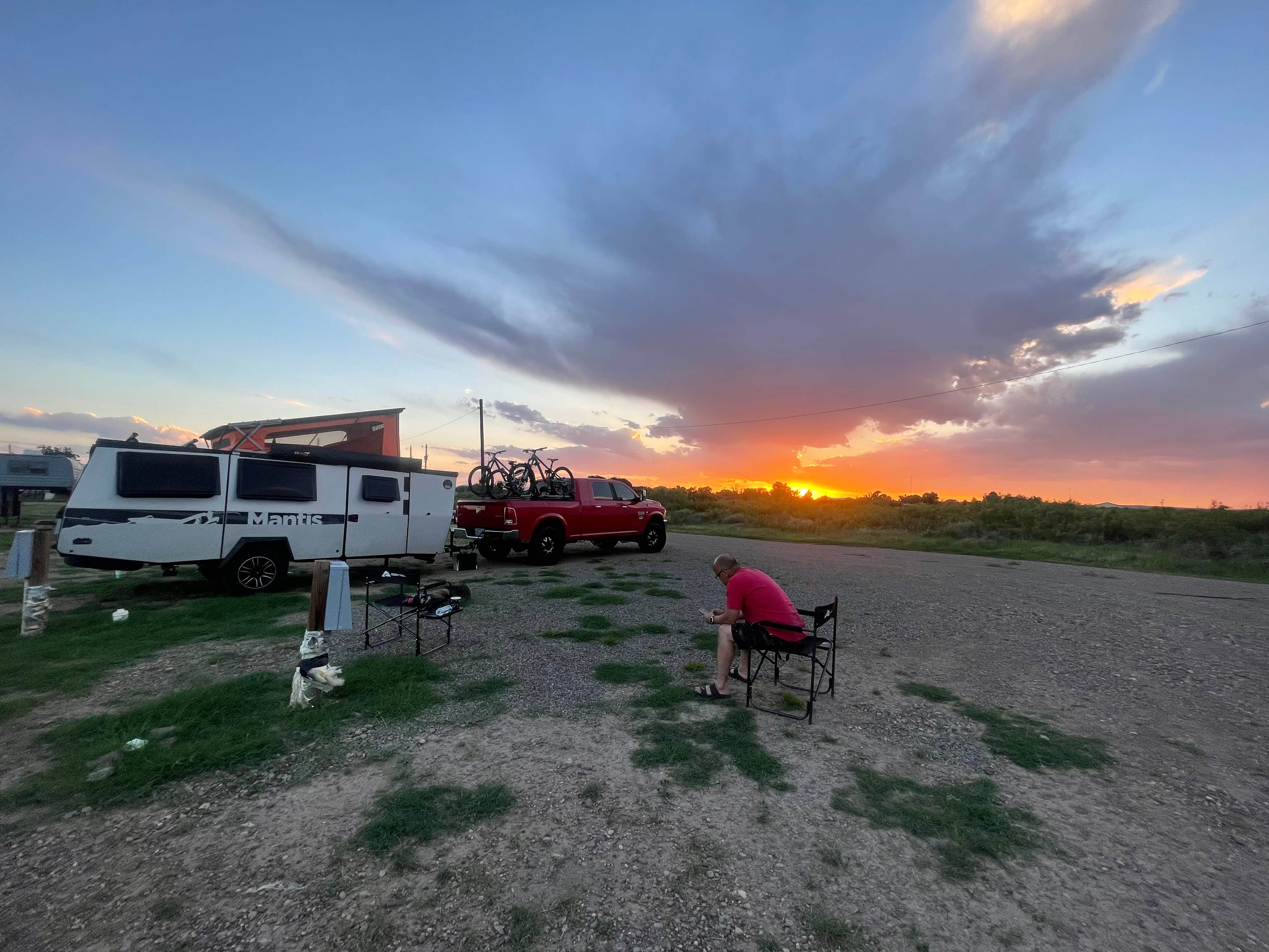 Stefanie I.'s photo of rv camping at Roper’s RV Park near Alpine, TX